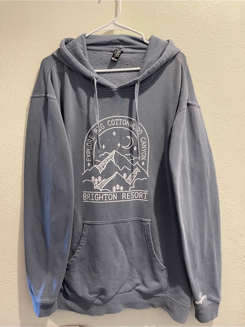 Uscape Apparel Brighton Resort Big Cottonwood Canyon Pullover Hoodie Blue XL